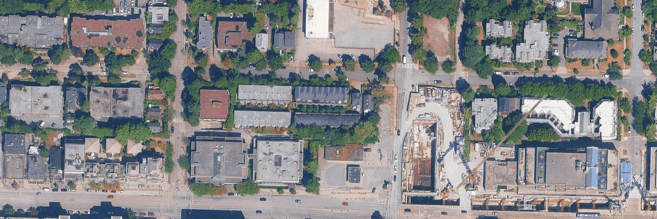 Hansdowne Row aerial view