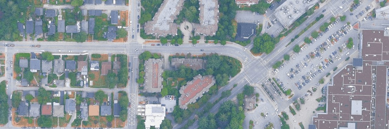 The Evergreens aerial view