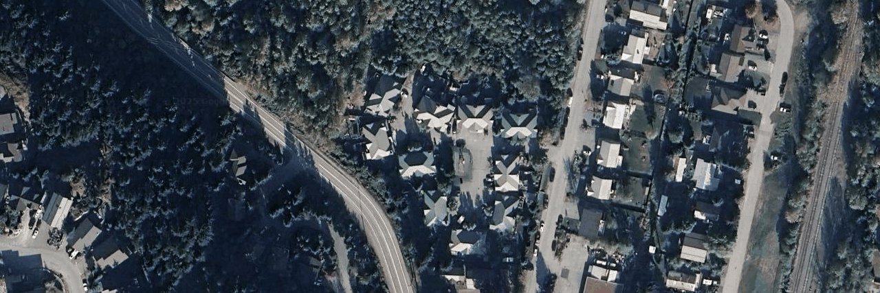 Meadows Lane aerial view