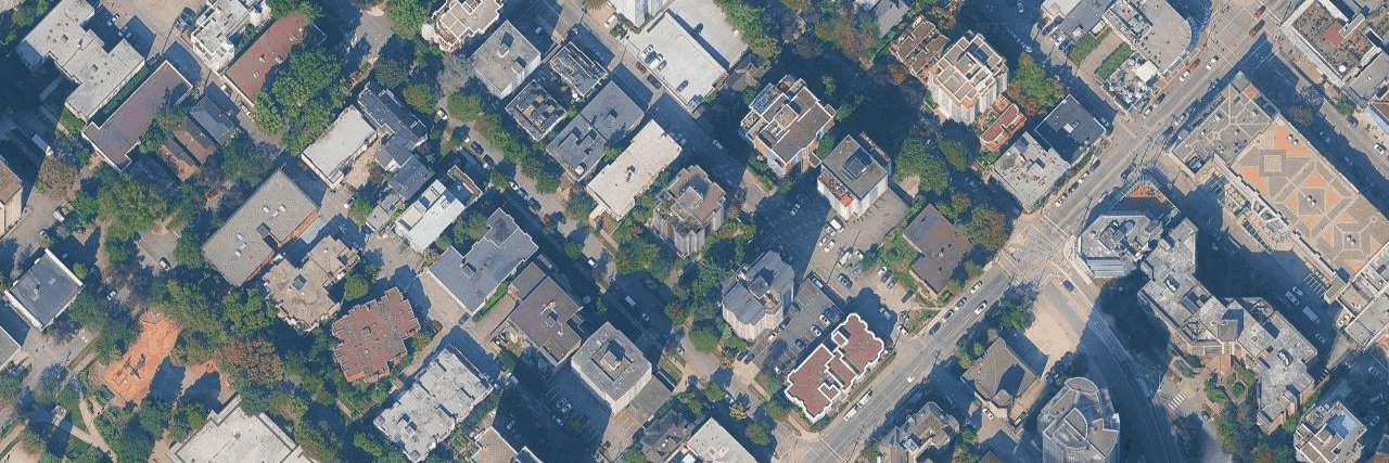 Barclay Court aerial view