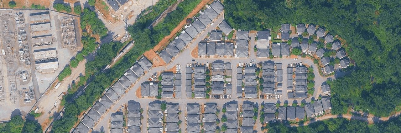 Riverbend aerial view