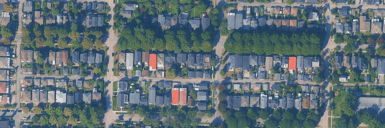 Cedar Cottage aerial view