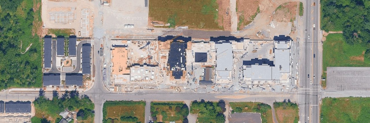 Hayer Town Centre aerial view
