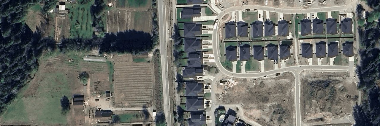 Parkland aerial view