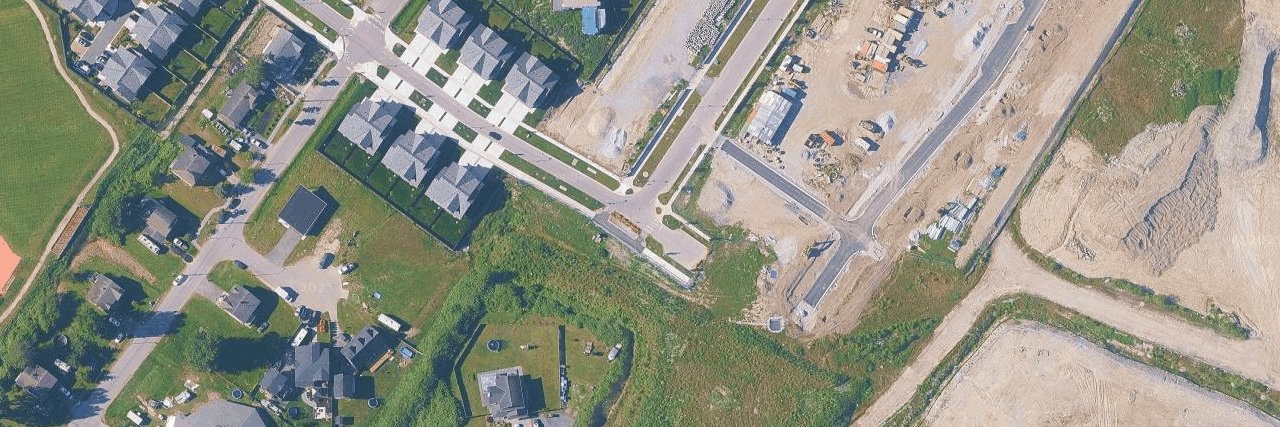 Boardwalk aerial view