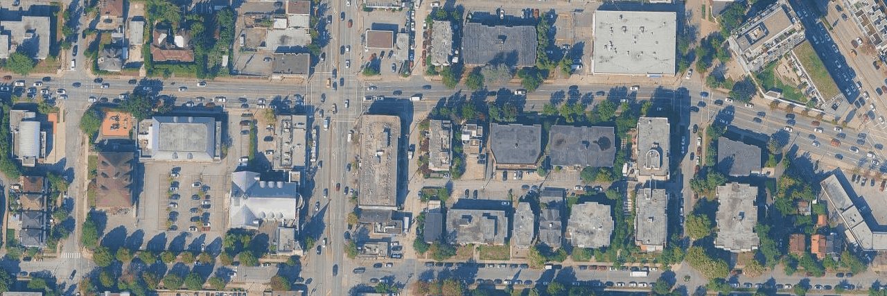 Domain Townhomes aerial view