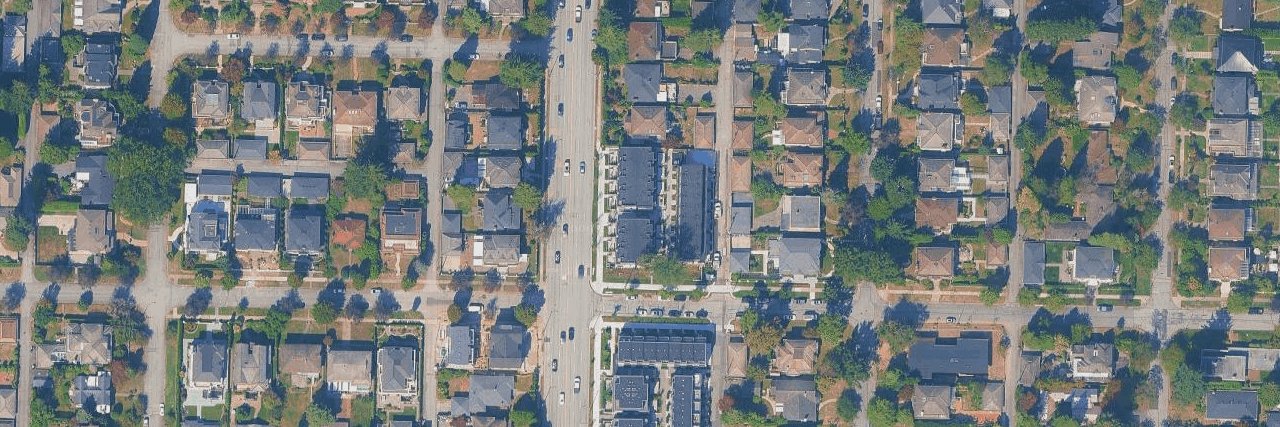 Oak+52 Townhomes aerial view