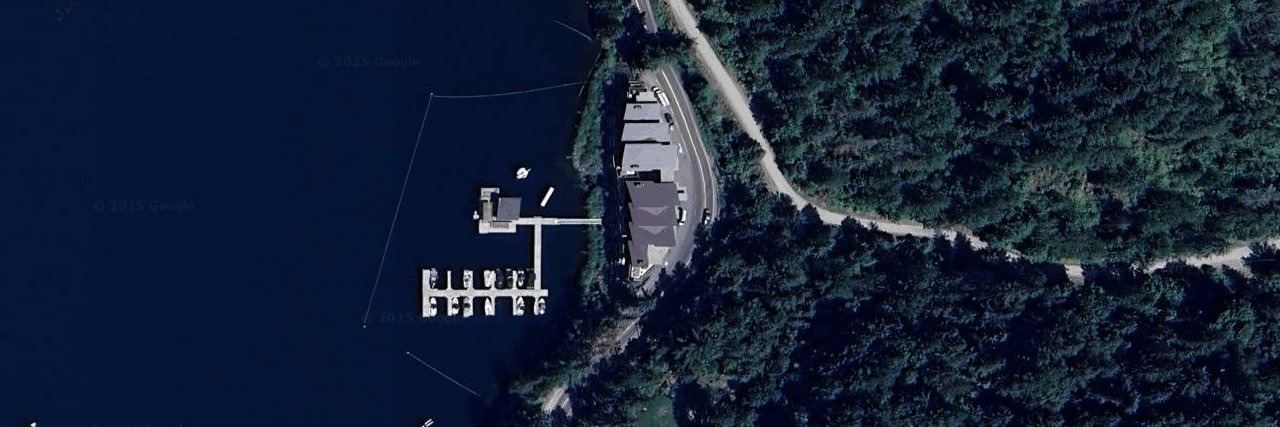 Lakeside aerial view