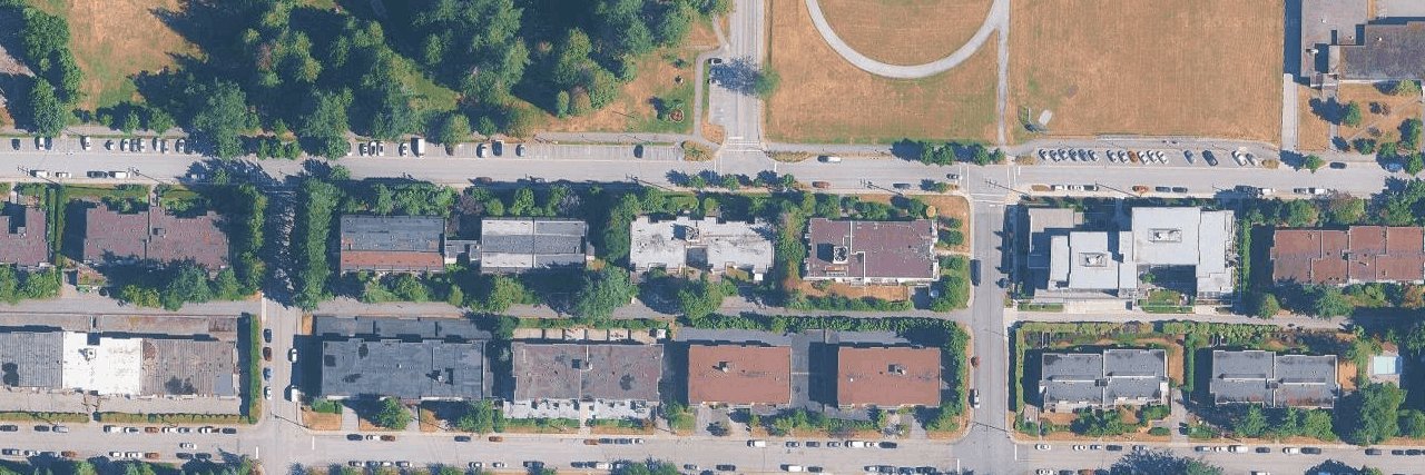 Central Coquitlam aerial view