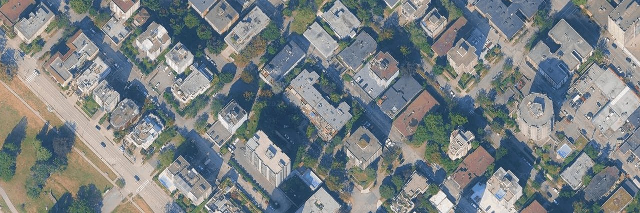 Vanier Court aerial view
