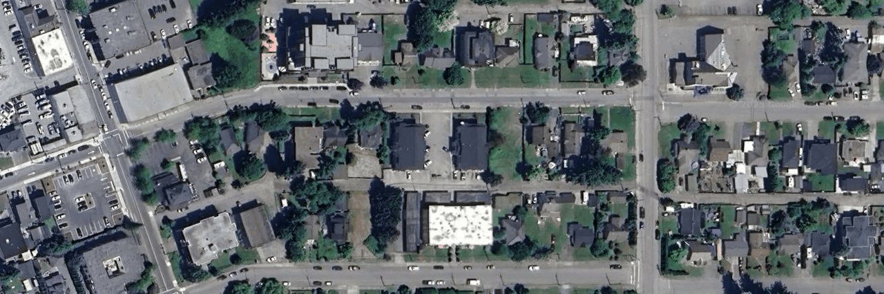 Aracdia Arms - Bldg A. aerial view