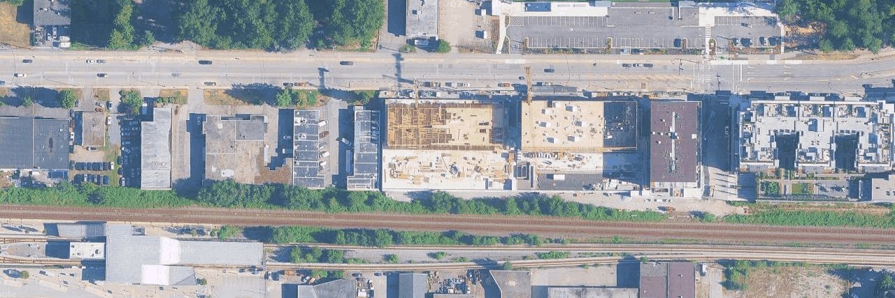 Moody Yards By Mosaic aerial view