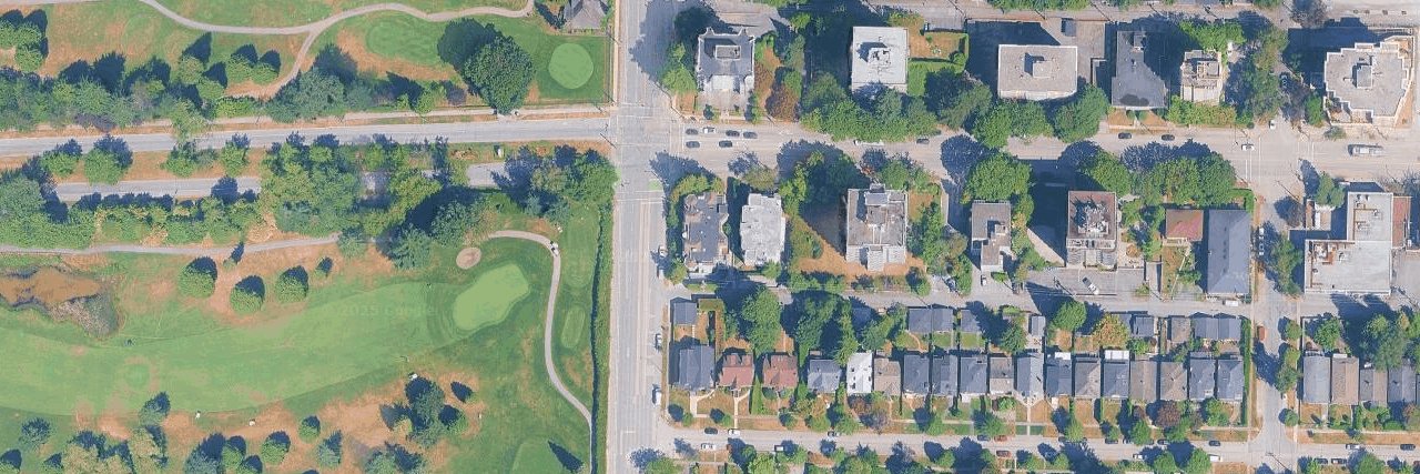 University Gate aerial view