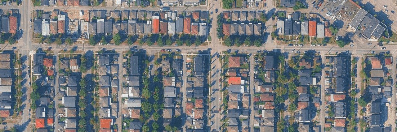 Clara Mews aerial view