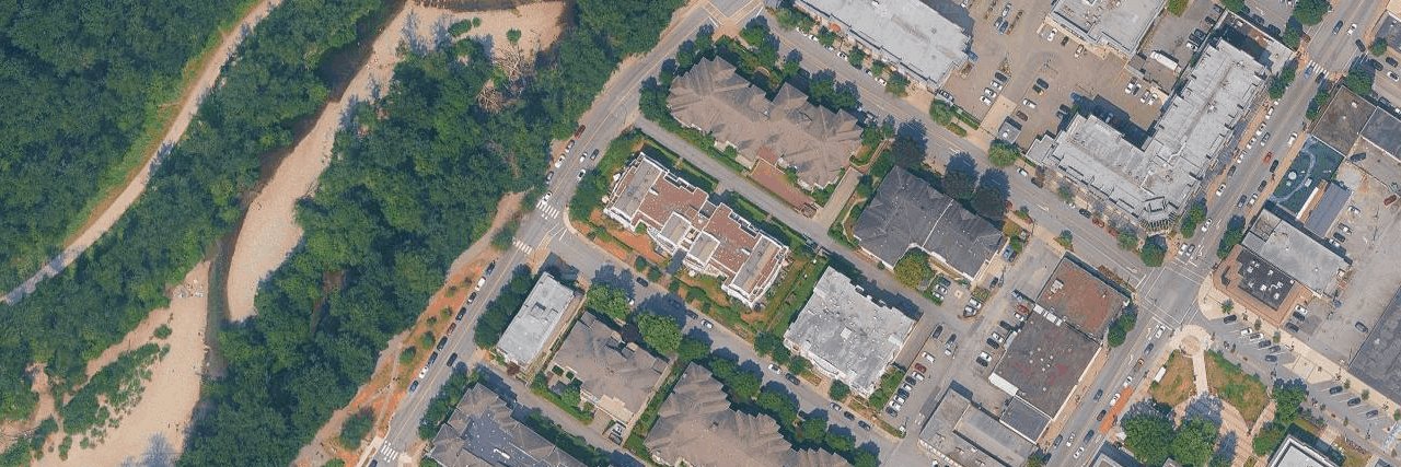 Riverside Place aerial view