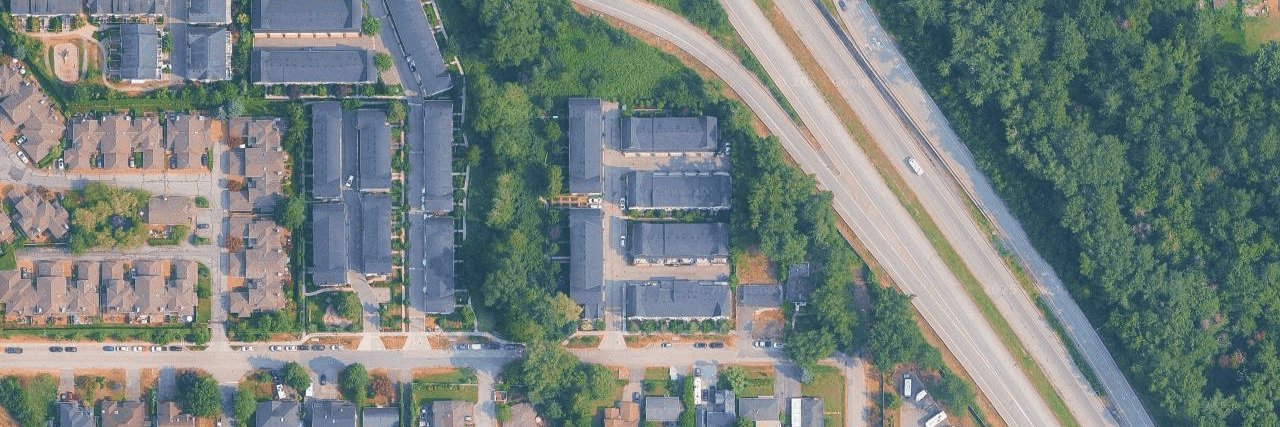 Dawson's Creek aerial view