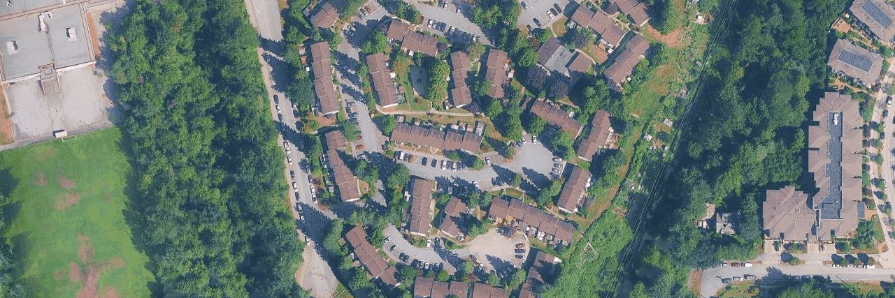 Simon Fraser Village aerial view