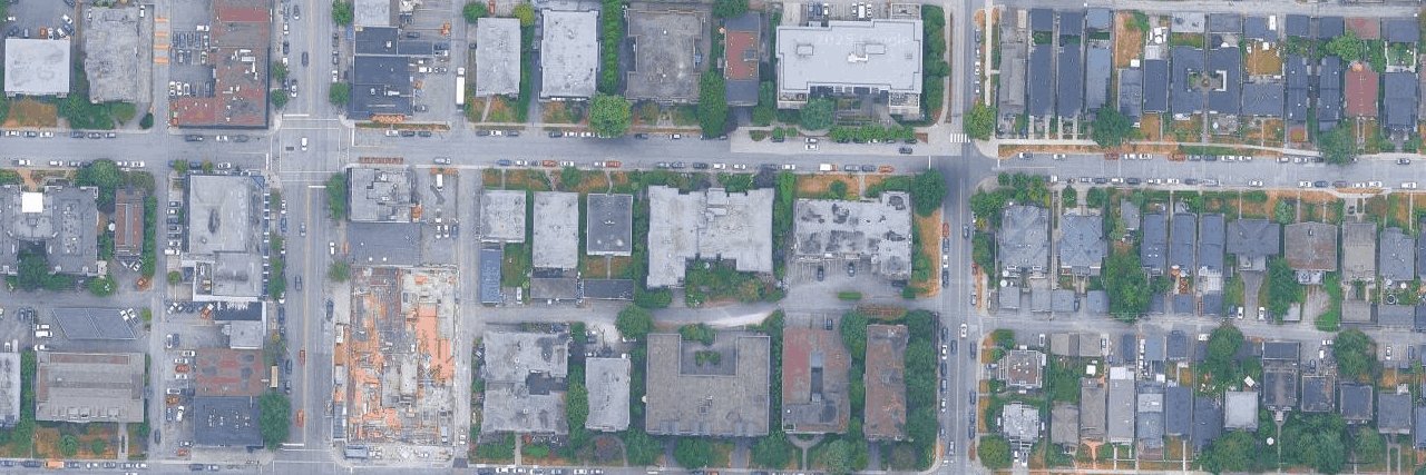 Douglas House aerial view