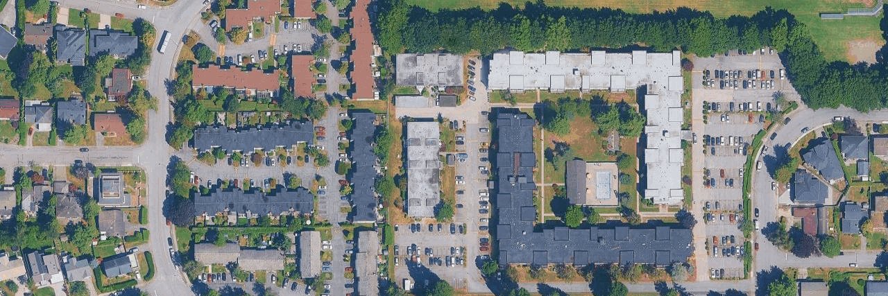 Coral Court aerial view