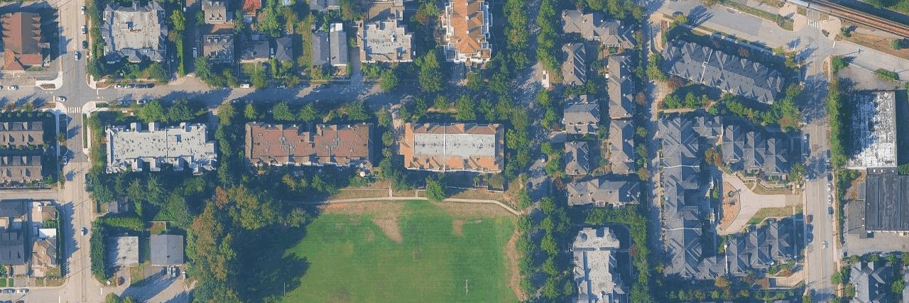 Antrim Green aerial view
