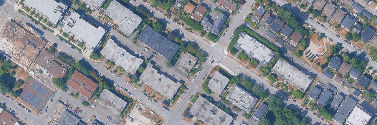 Woodburn Place aerial view