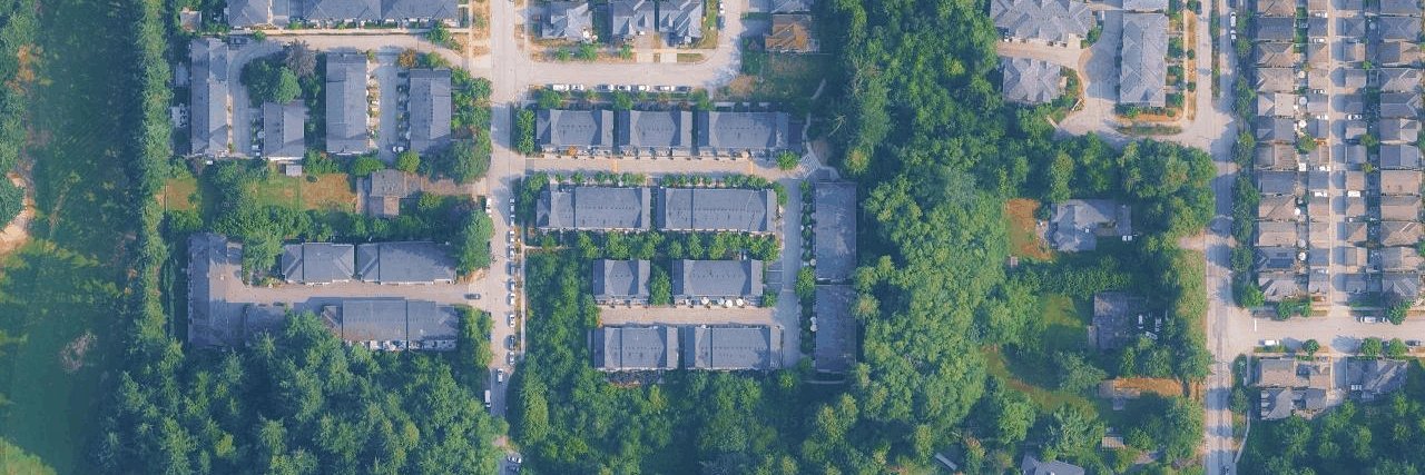 The Crossing aerial view