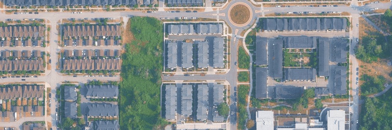 Holden Row aerial view