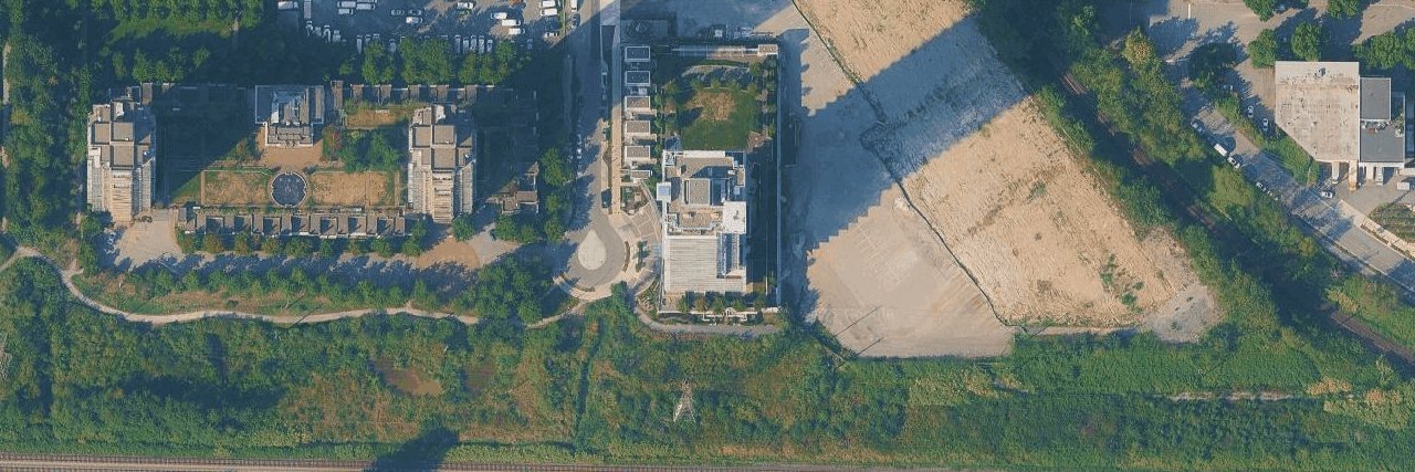 Fulton House aerial view