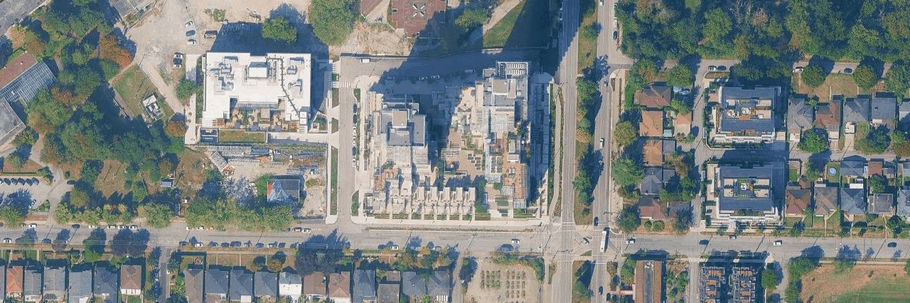 Cambie Gardens aerial view