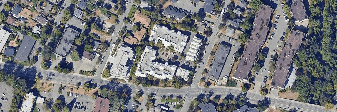 Carrington Court aerial view