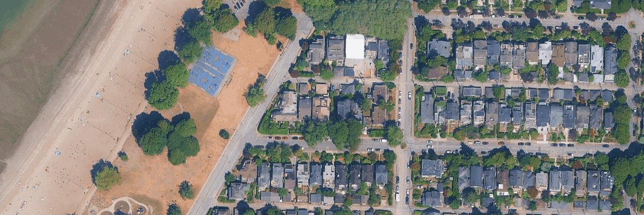 Kits Point aerial view