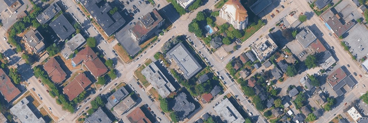 Regency Court aerial view