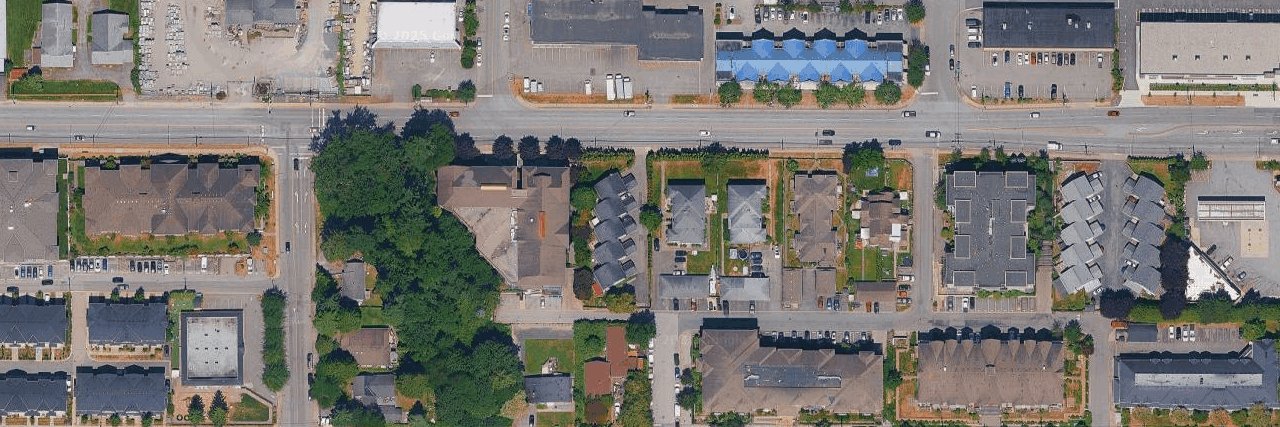 Rose Court aerial view