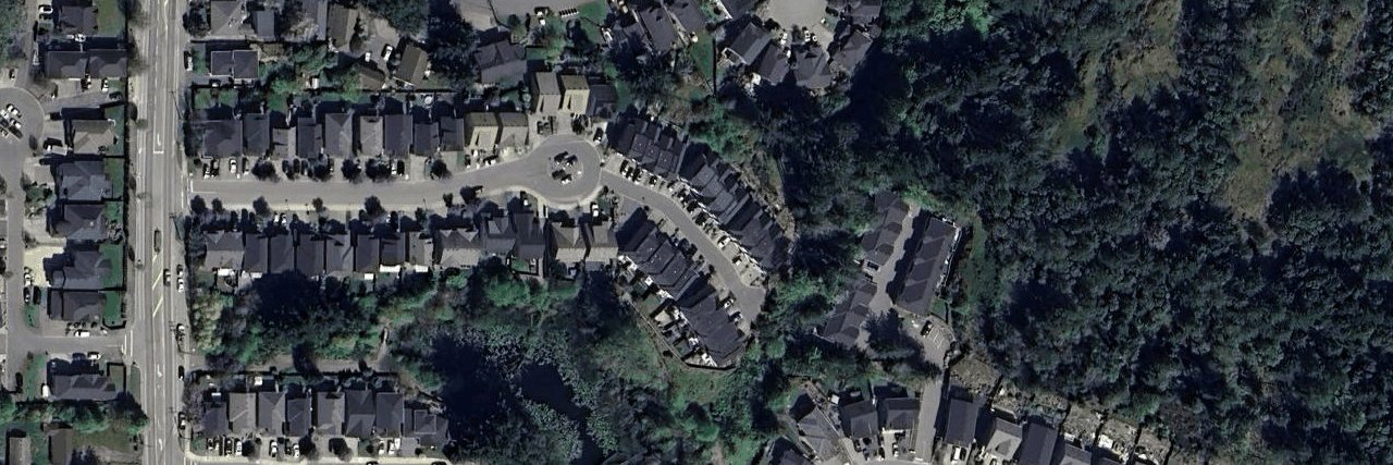 Hawthorne Townhomes aerial view