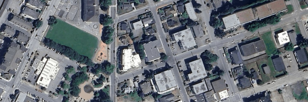 Sepass Court aerial view