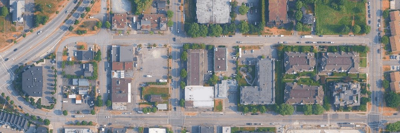 Clover Court aerial view