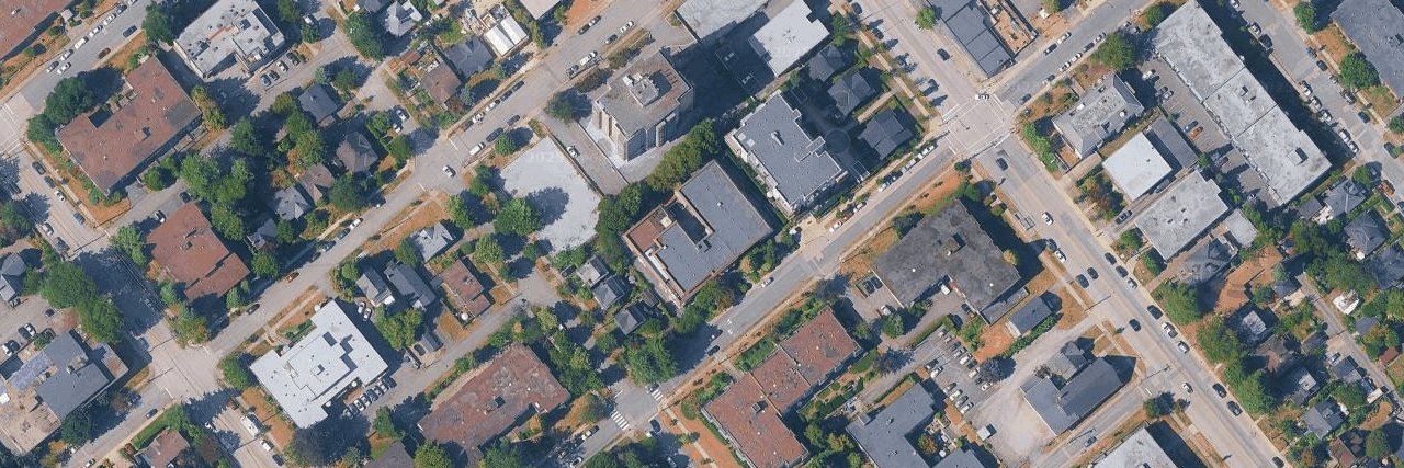 Norfolk House aerial view