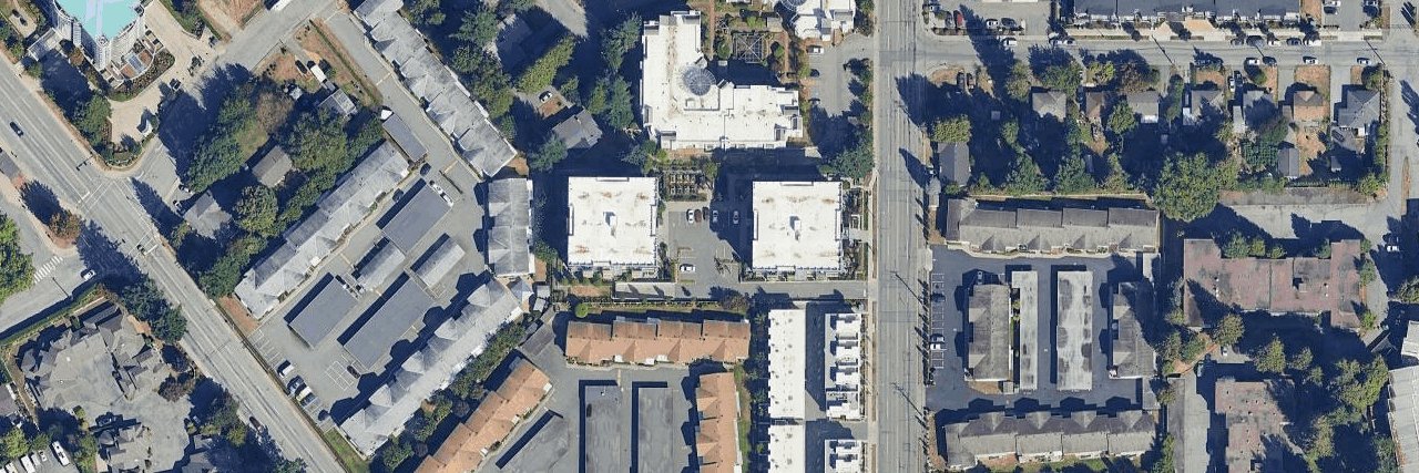 Mill District aerial view