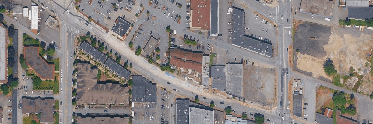 Langley Place aerial view