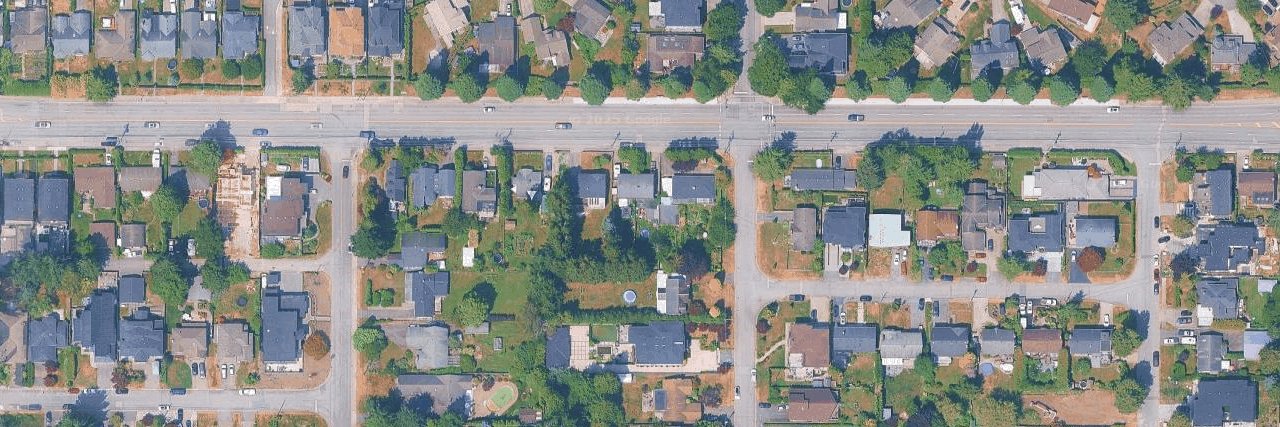 West White Rock aerial view