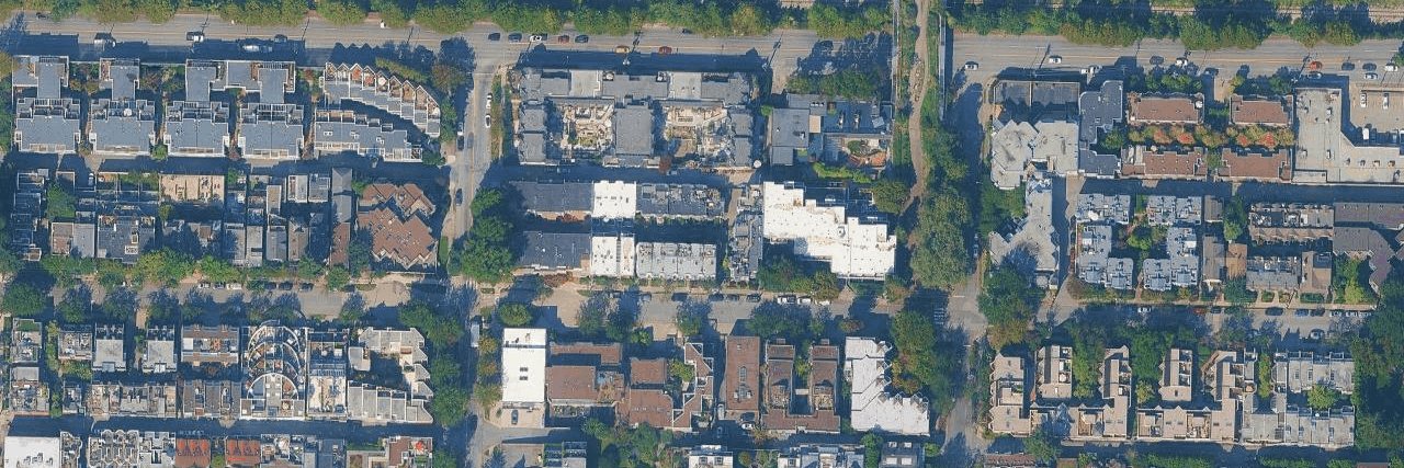 Meridian Court aerial view