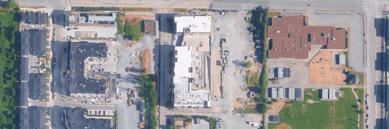 District aerial view