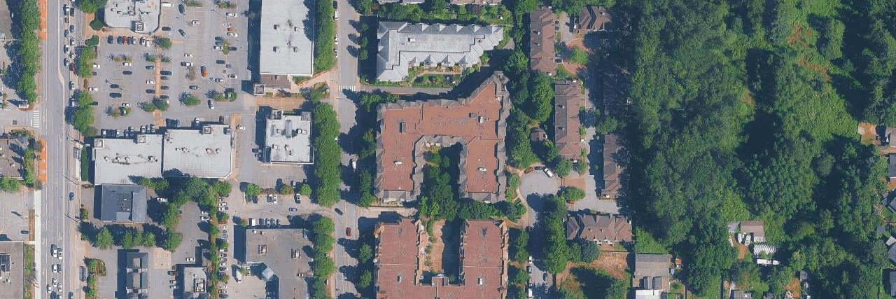 Melrose Place aerial view