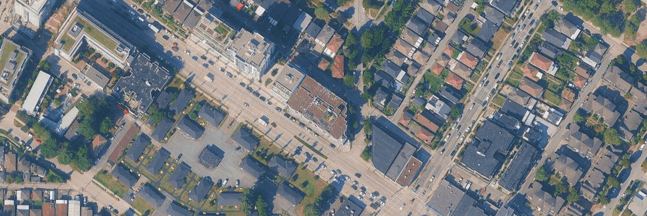 Clarendon Place aerial view