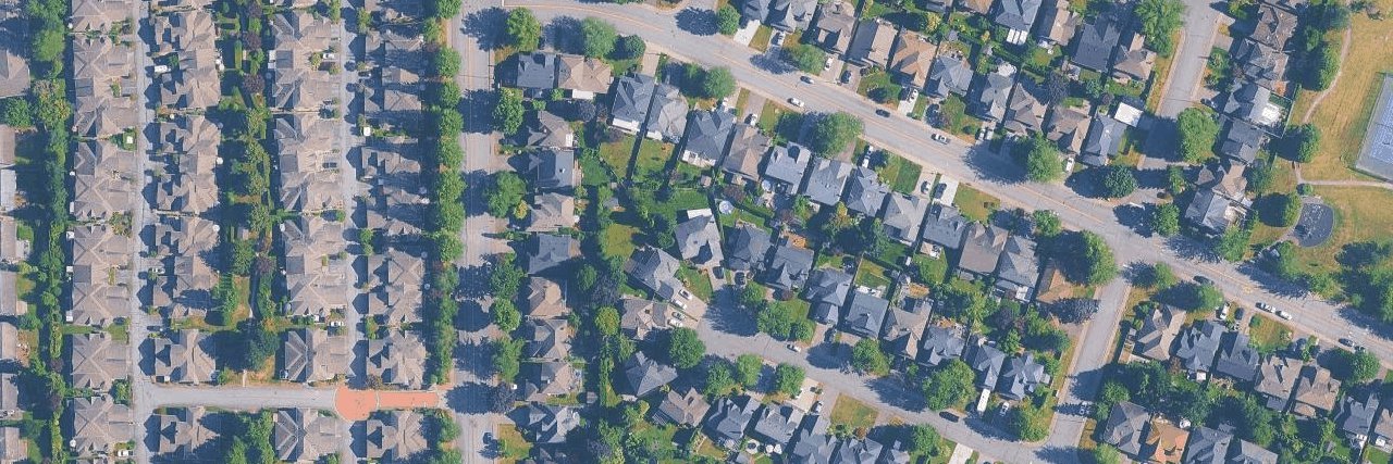 Fleetwood Rise - West aerial view