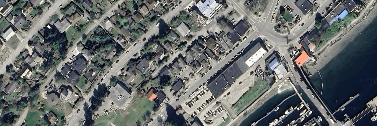 Gower Gardens aerial view