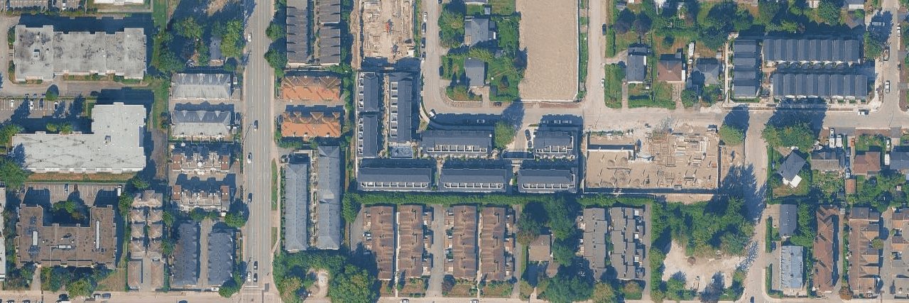 Spires Gate aerial view
