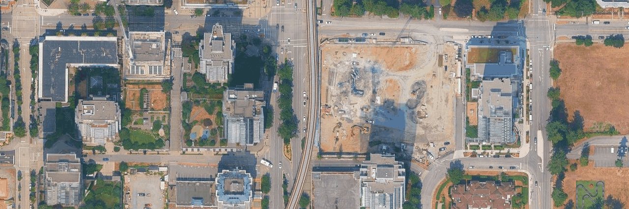 Pine & Glen aerial view