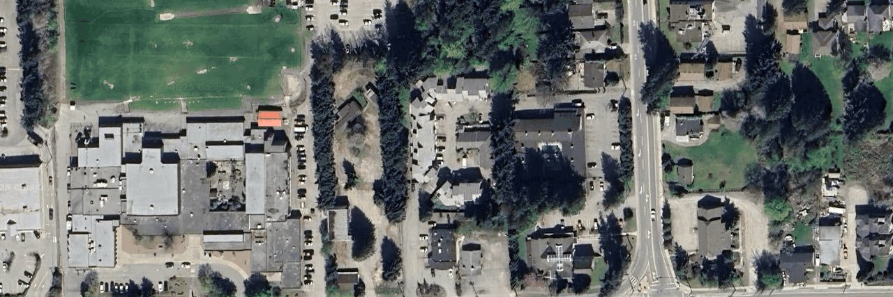 The Manse aerial view