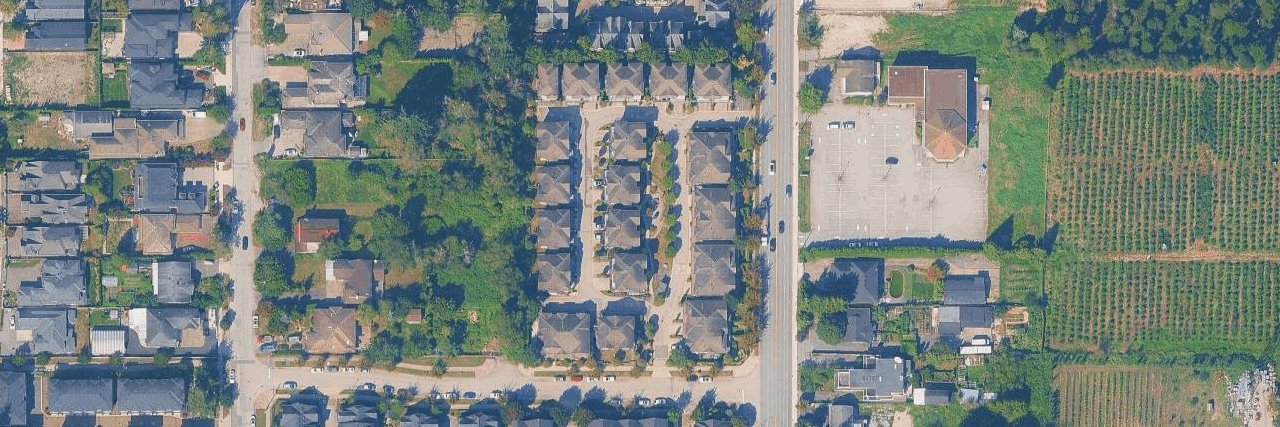 Westbury Lane aerial view